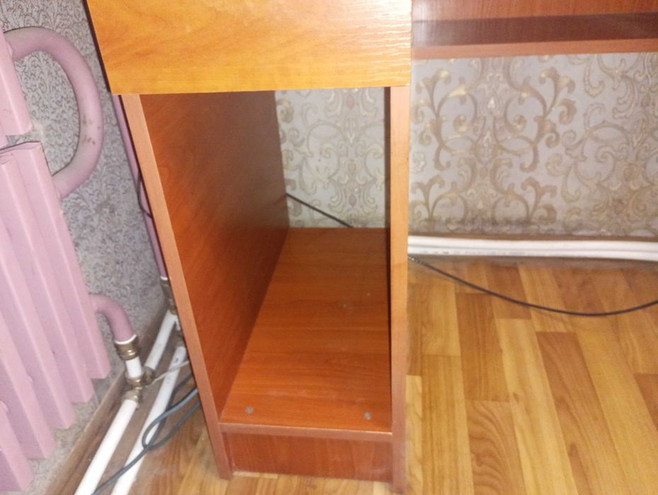 Стол компьютерный письменный ученический 120 х 60 см вишня оксфорд