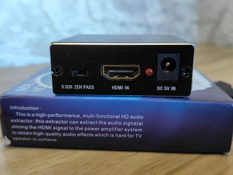 HDMI - аудиоэкстрактор.
HDMI - аудио извлекатель/ разветвитель