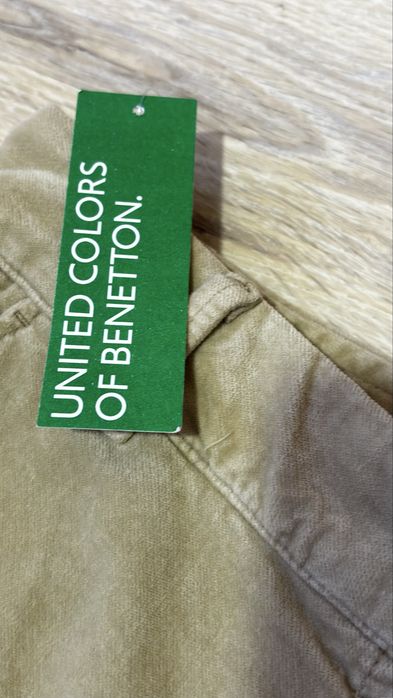 Corduroy calças de Benetton