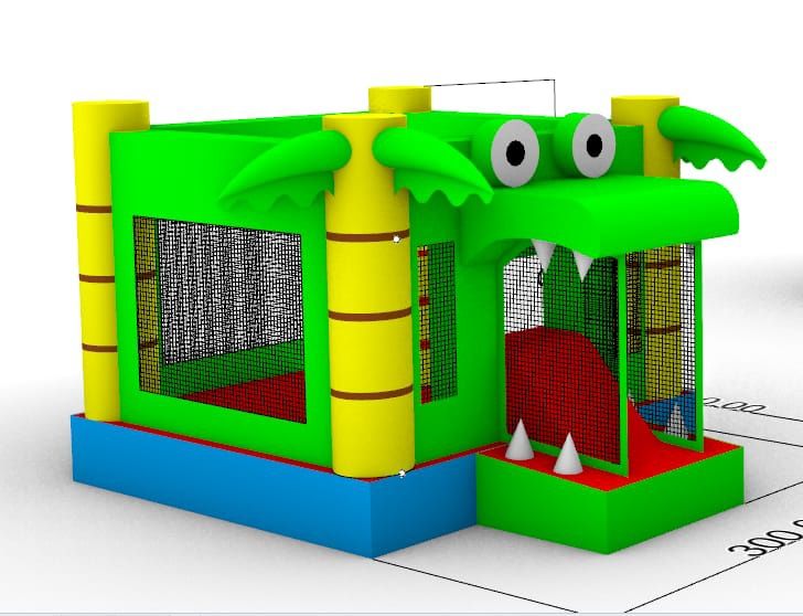 Insuflável Mini Multiplay Crocodilo (novo)