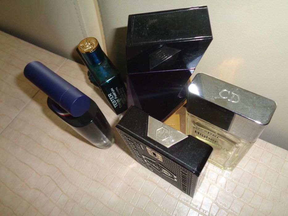 5x puste flakony butelki po oryginalnych perfumach Dior CD Versace