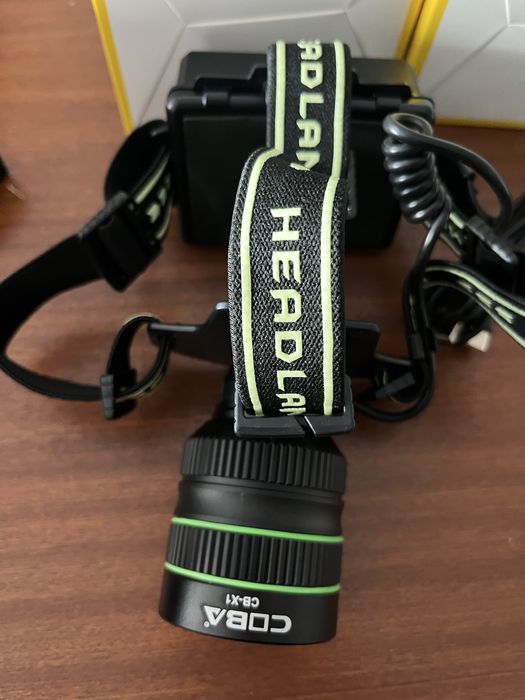 Lanterna cabeça zoom 3km led laser potente do mundo