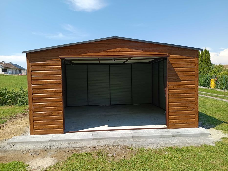 Garaż blaszany 4*5 garaż blaszak garaże profil poziom 5*7 6*6 Rus-Stal