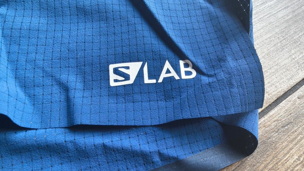 Spodenki lekkie marki Salomon S Lab Short 6 M, granat, NOWE, rozm. XL
