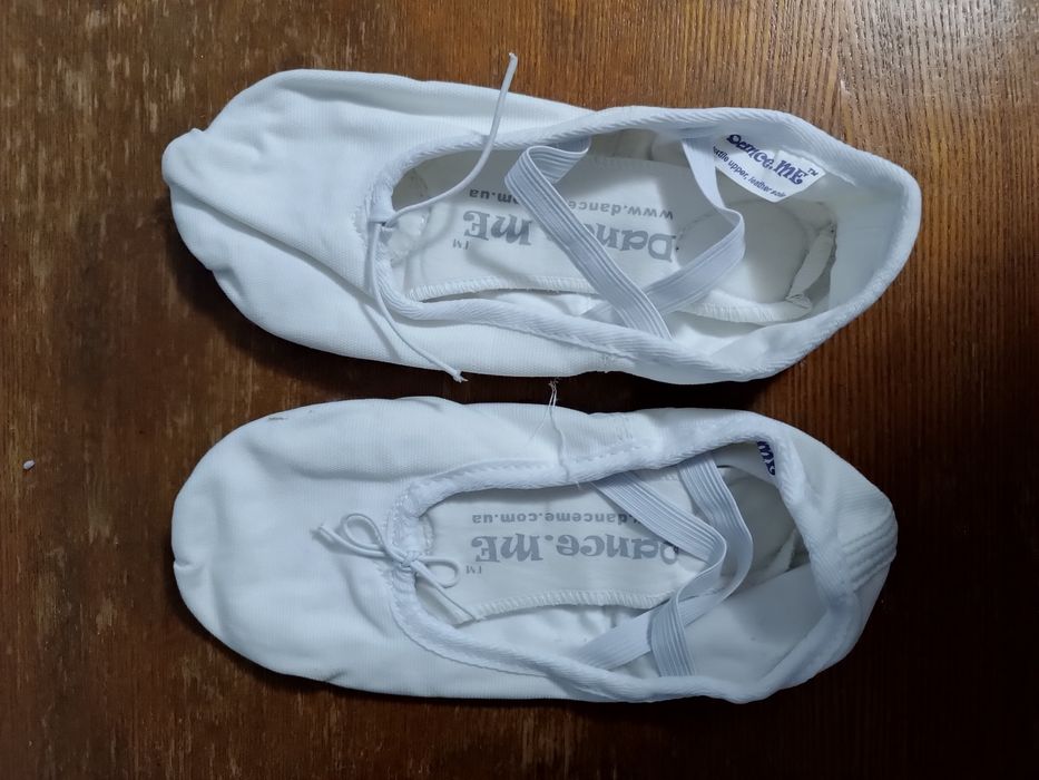 Балетки белые для танцев, 38 р.
