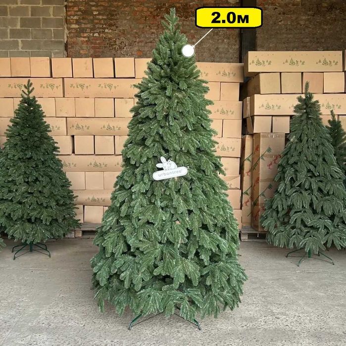 ‼️ Штучна ялинка новорічна зелена лита. Елка искусственная литая. Дроп