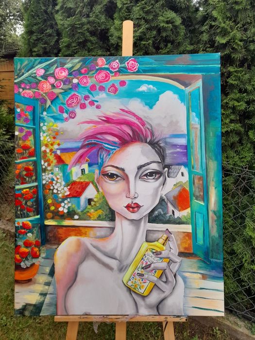 Obraz "Zapach lata", 80×100 cm, akryl