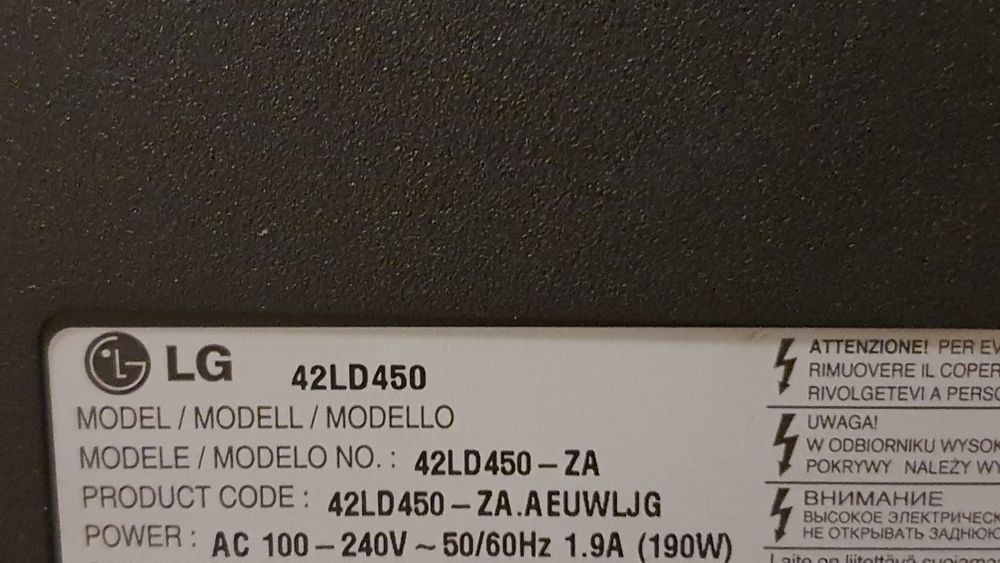 Telewizor LG 42 LD450 FULL HD
