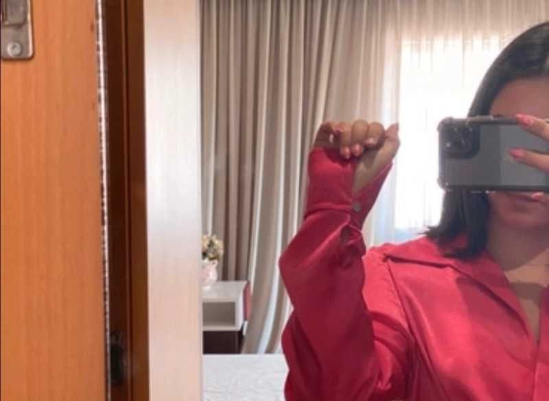 Vestido rosa vivo nacional