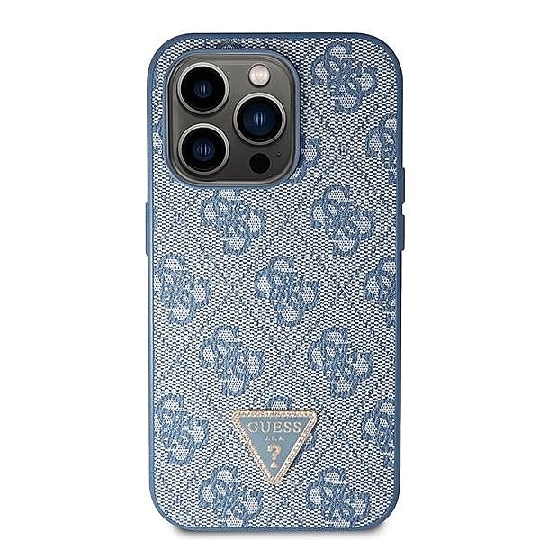 Etui Guess Crossbody 4G Metal Logo do iPhone 15 Pro - niebieskie