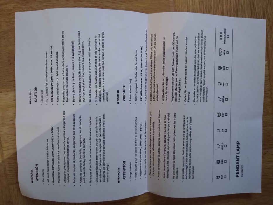 Lampa sufitowa z juty Sklum Vries