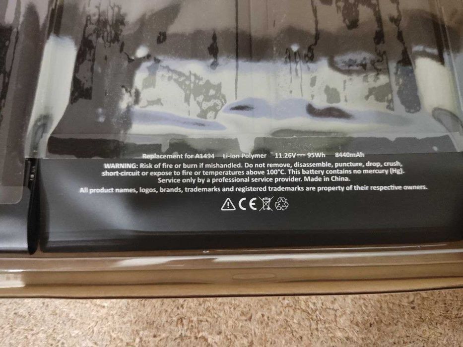 Батарея АКБ A1494 ДЛЯ MACBOOK PRO A1398 2014