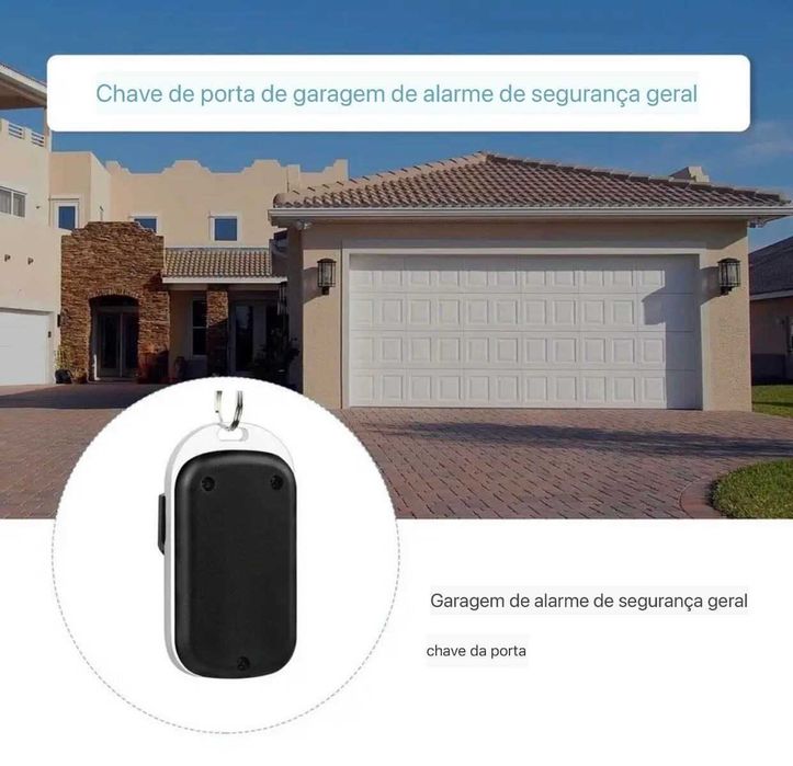 Comando de Garagem Luz Azul