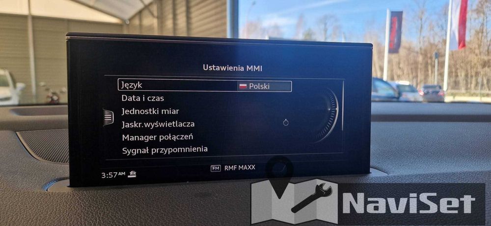 Konwersja Język Polski Mapy Kamera Cofania AndroidAuto CarPlay Doposażenia AUDI VW MERCEDES BMW DODGE JEEP MASERATI CHRYSLER KIA HYUNDAI MAZDA FORD