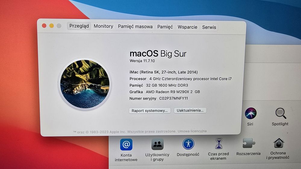 APPLE iMac 27 i7 3,4GHz 32GB 1TB SSD Slim
iMac 27''