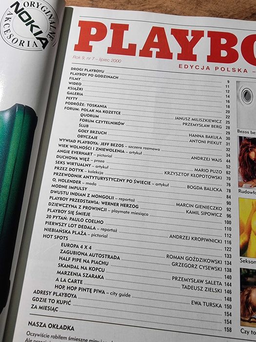 Playboy 8/000 - Kristi Cline, Angie Everhart, Jeff Bezos, Paulo Coelho