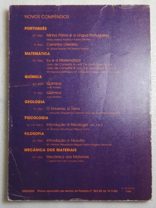 Livro Minha Pátria é a Lingua Portuguesa - 10º ano