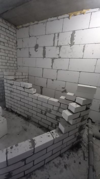 Кладка кирпича, газоблока, перегородки. Демонтаж