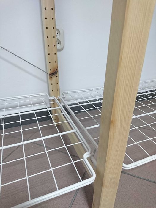 Regały 33 elementy garderoba Ikea IVAR 179 cm sosna