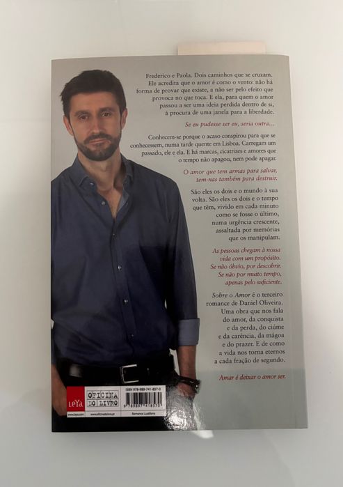 Livro “Sobre o Amor” - Daniel Oliveira