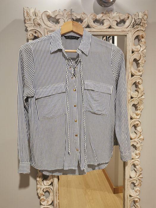 Bluzka w paski koszula Zara r. 36/38 S/M