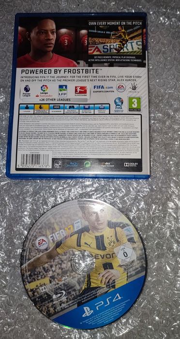 Płyta z grą FIFA-17  PS4 (+PS5) - Sony Playstation 4 + PS5 (original).