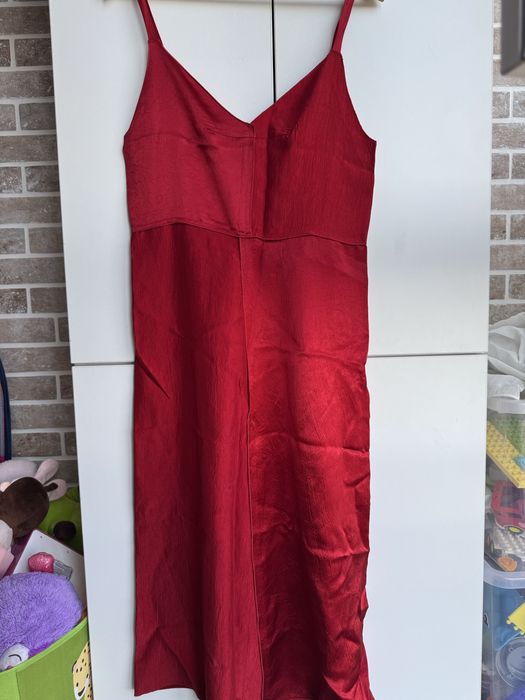 Червона сукня комбінація zara