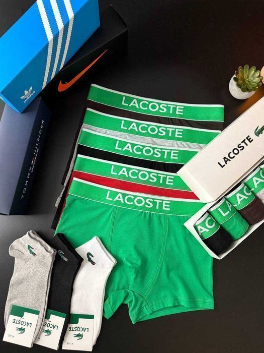 Чоловічі червоні/чорні труси CK|TH|Lacoste|Nike Мужские красные