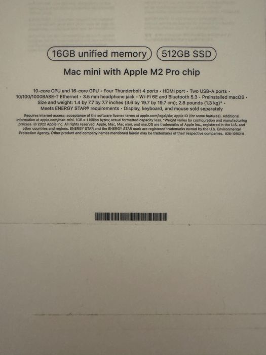 Mac mini M2 Pro 16Gb 512Gb - como novo