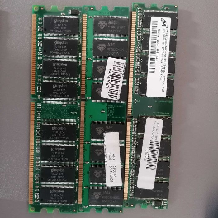 Memórias e acessórios Informatica