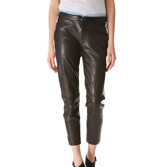 Rag & Bone USA новые кожаные брюки 100% оригинал US4 из США $700 кожа