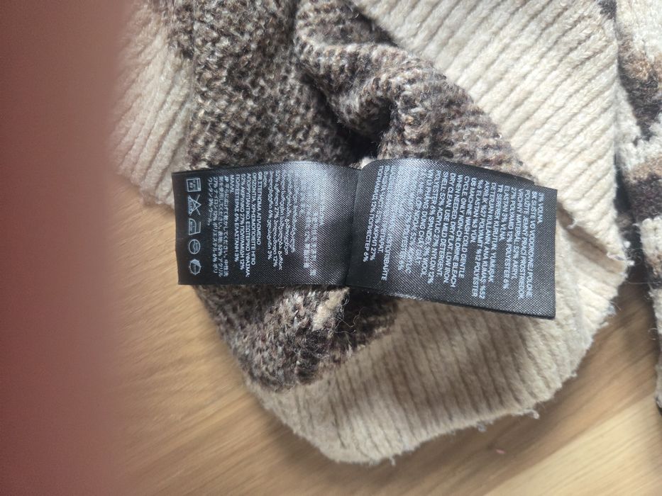 Sweter w panterkę roz.XS H&M