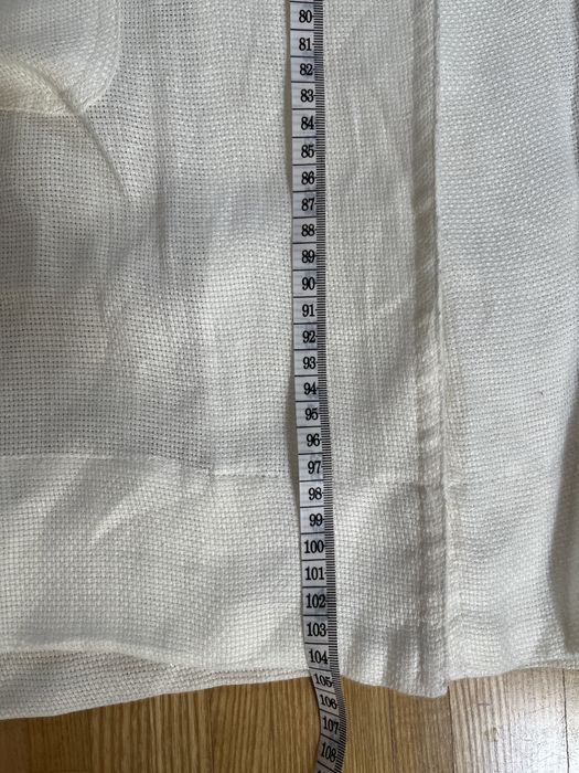 Płaszczyk lniany, Zara, oversize, rozm 36, kolor biały. Nowy z metka.