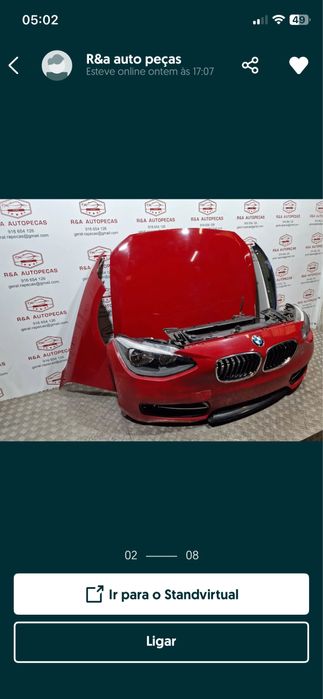 Frente completa bmw serie 1 f20