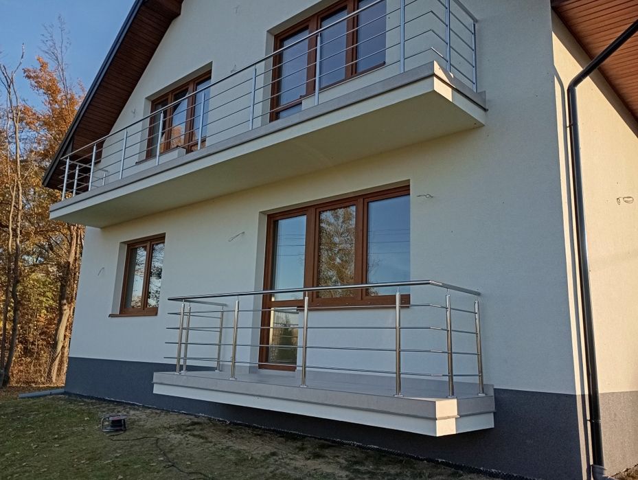 Balustrady nierdzewne szklane bramy schody ogrodzenia