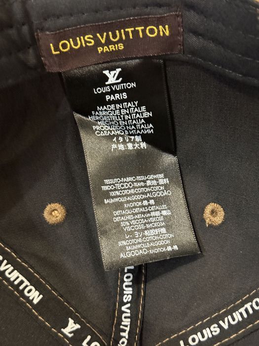 Кепка LV чорна синя Louis Vuitton