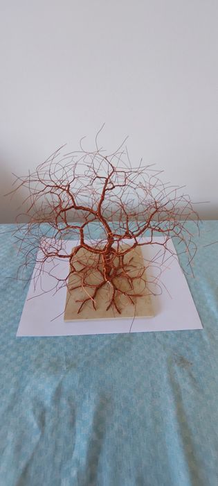 Bonsai de cobre de armonia e cura