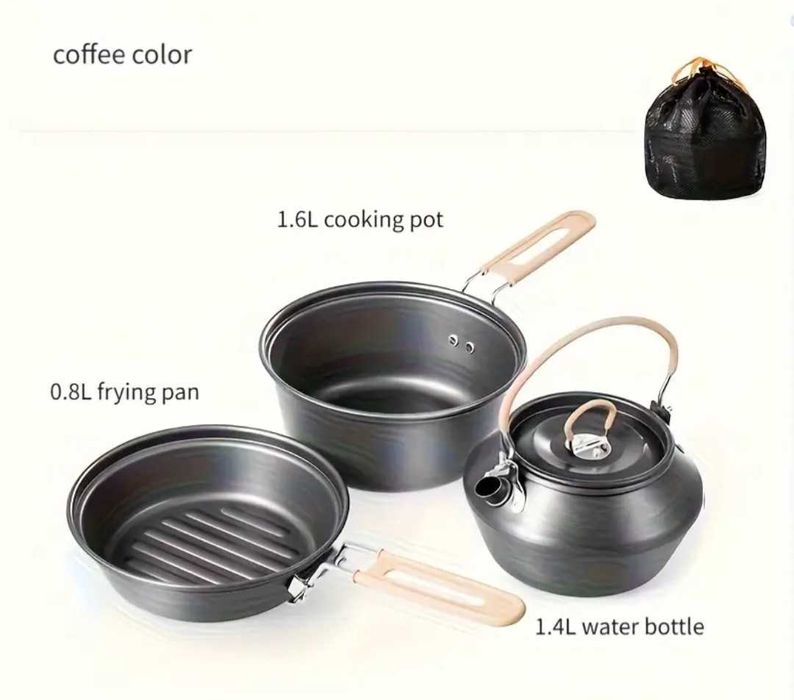 Котелок туристическая посуда наборы с алюминия и нержавейки