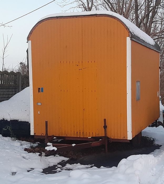 Barakowóz wóz drzymały kontener pracowniczy homologowany barak