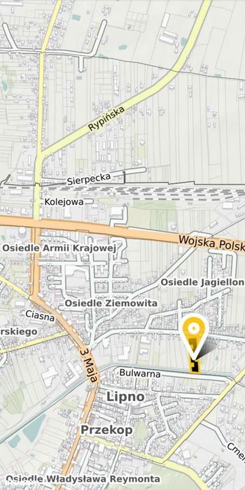 Działka w centrum miasta Lipno / kujawsko-pomorskie