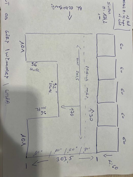 Meble kuchenne -wyspa ,blat HPL , okucia Blum nowe sprzedam.