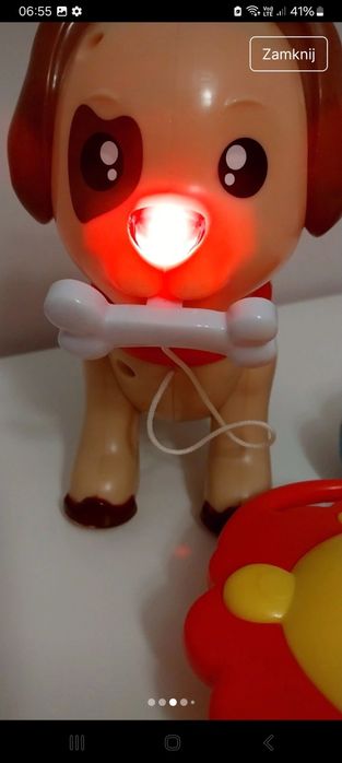 Zestaw 3 interaktywnych zabawek, w pełni sprawne