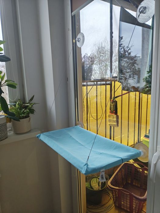Leżak, hamak dla kota na okno wiszący