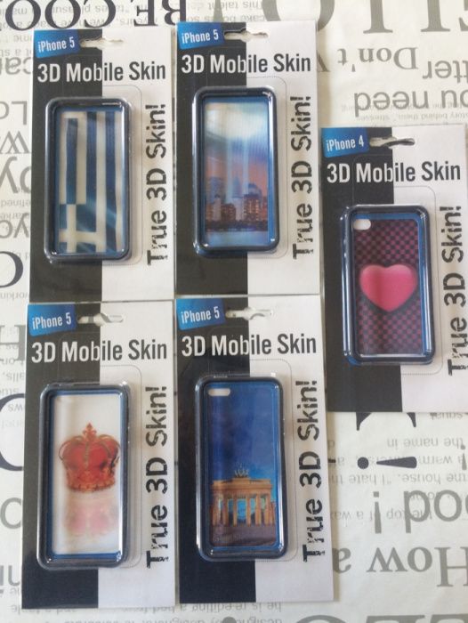 Case etui bumper naklejka Iphone 4 5 5s 3D mobile Skin