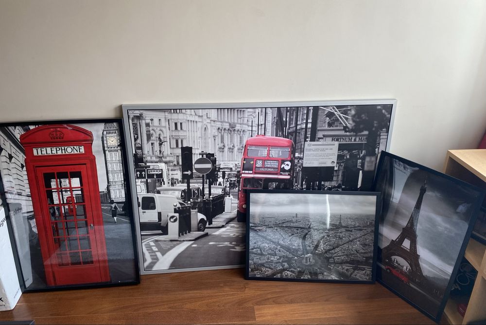 Quadros Londres e Paris