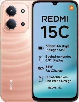 FAJNY Xiaomi redmi 15C.  Bateria 6000. Ekran 6.67. Pamięć 4+4/128gb.