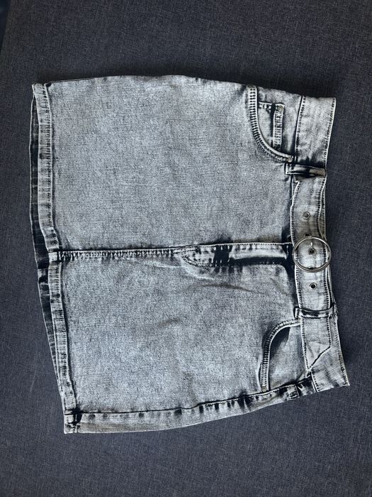 Spódnica denim szara