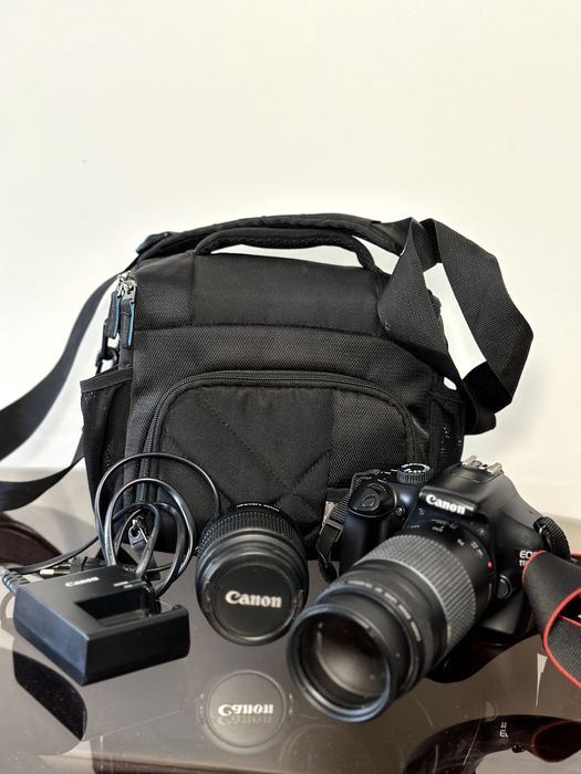 Canon EOS 1100D + 2 Objetivas + Carregador