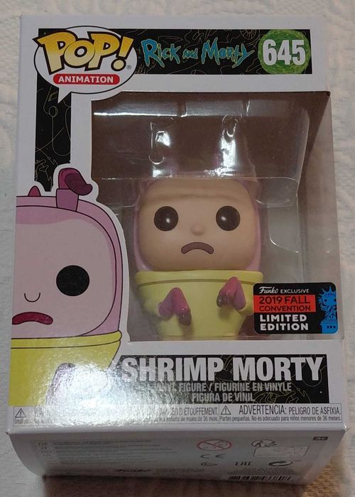 Funko Pop Rick and Morty #645 Shrimp Morty #219 Fall Convention Exclusive64752055144067120