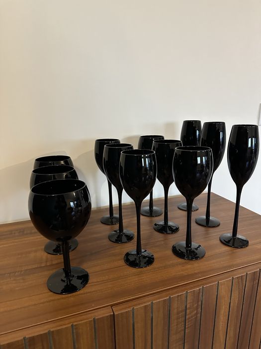 Conjunto de copos pretos Area store novos
